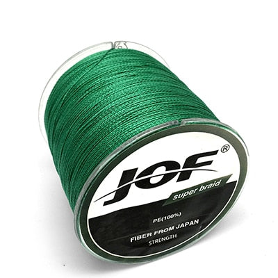 JOF 500M 300M 100M Multicolour PE Braided Wire 8/4 Strands