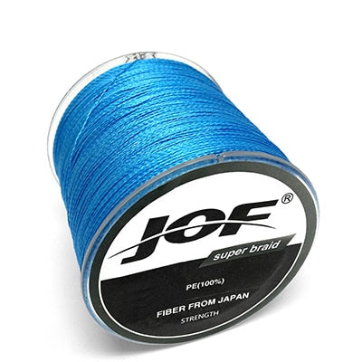 JOF 500M 300M 100M Multicolour PE Braided Wire 8/4 Strands Multifilament Japanese Fishing Line