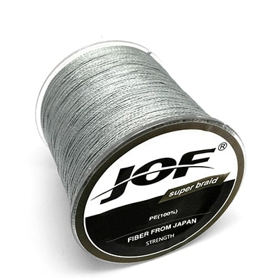 JOF 500M 300M 100M Multicolour PE Braided Wire 8/4 Strands Multifilament Japanese Fishing Line